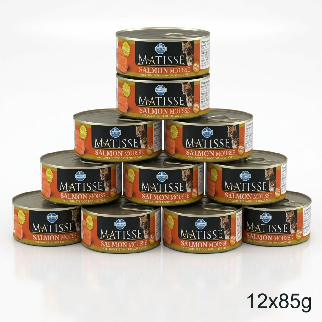 Farmina Matisse Salmon Mousse Adult Wet Cat Food – 85g x 12