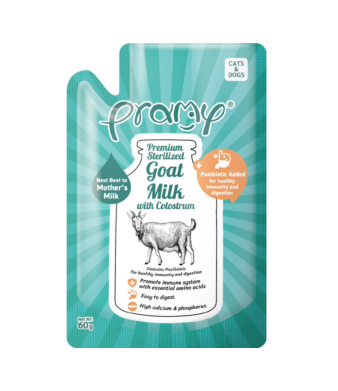 Pramy Goat Milk with Colostrum & Postbiotic for Cats & Dogs – 60g