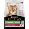 PRO PLAN Sterilised Duo Cat Cod & Turkey Dry Cat Food – 3kg