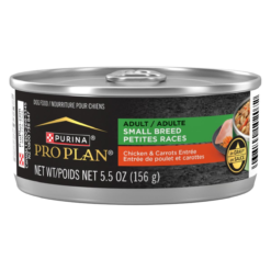 PRO PLAN Adult Small Breed Chicken & Carrots Entrée in Gravy Wet Dog Food – 156g