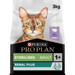 Pro Plan Sterilised Adult Renal Plus Turkey Dry Cat Food 3kg