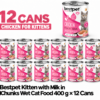 Bestpet Kitten with Milk in Chunks Wet Cat Food 12x400g