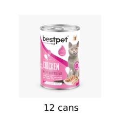 Bestpet Kitten with Milk in Chunks Wet Cat Food 12x400g