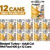 Bestpet Wet Cat Food Turkey In Gravy 400 G x 12