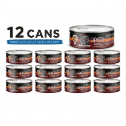 Prochoice Doner Bites Adult Turkey In Gravy Wet Cat Food 12 × 70 G Cans